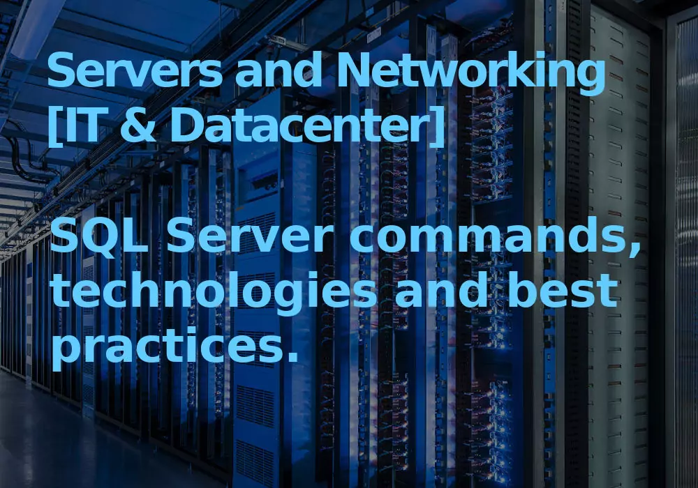 Servers and Networking [IT & Datacenter]